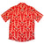 South Beach Boardies Men's Cubano Shirt made from Eucalyptus Tencel in Big Red Lobster print, back view