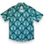 Bold Peacock Blue Cubano print by South Beach Boardies
