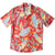 South Beach Boardies Men's Eucalyptus Tencel Cubano shirt in Parrots in Peach