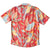 South Beach Boardies Men's Eucalyptus Tencel Cubano shirt in Parrots in Peach, back view
