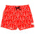 South Beach Boardies Men's Stretchy Trunks made from recycled plastic bottles, Big Red Lobster front print