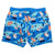 South Beach Boardies Men's Stretchy Trunks made from recycled plastic bottles, Capybara and crew back view