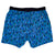 South Beach Boardies Men's Stretchy Trunks made from recycled plastic bottles, Leaves front view