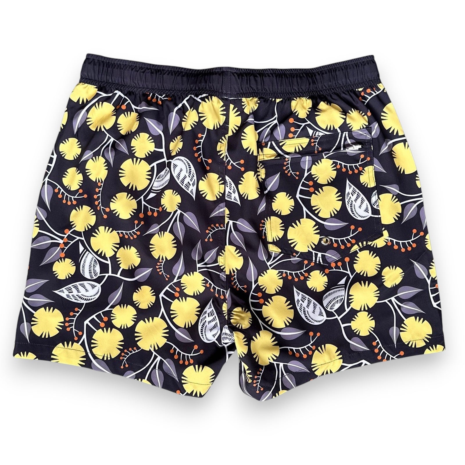 Men's Stretchy Trunks: Wattle (Helen Ansell Collection)