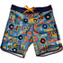 Men's Retro Piping Boardies: Tunes