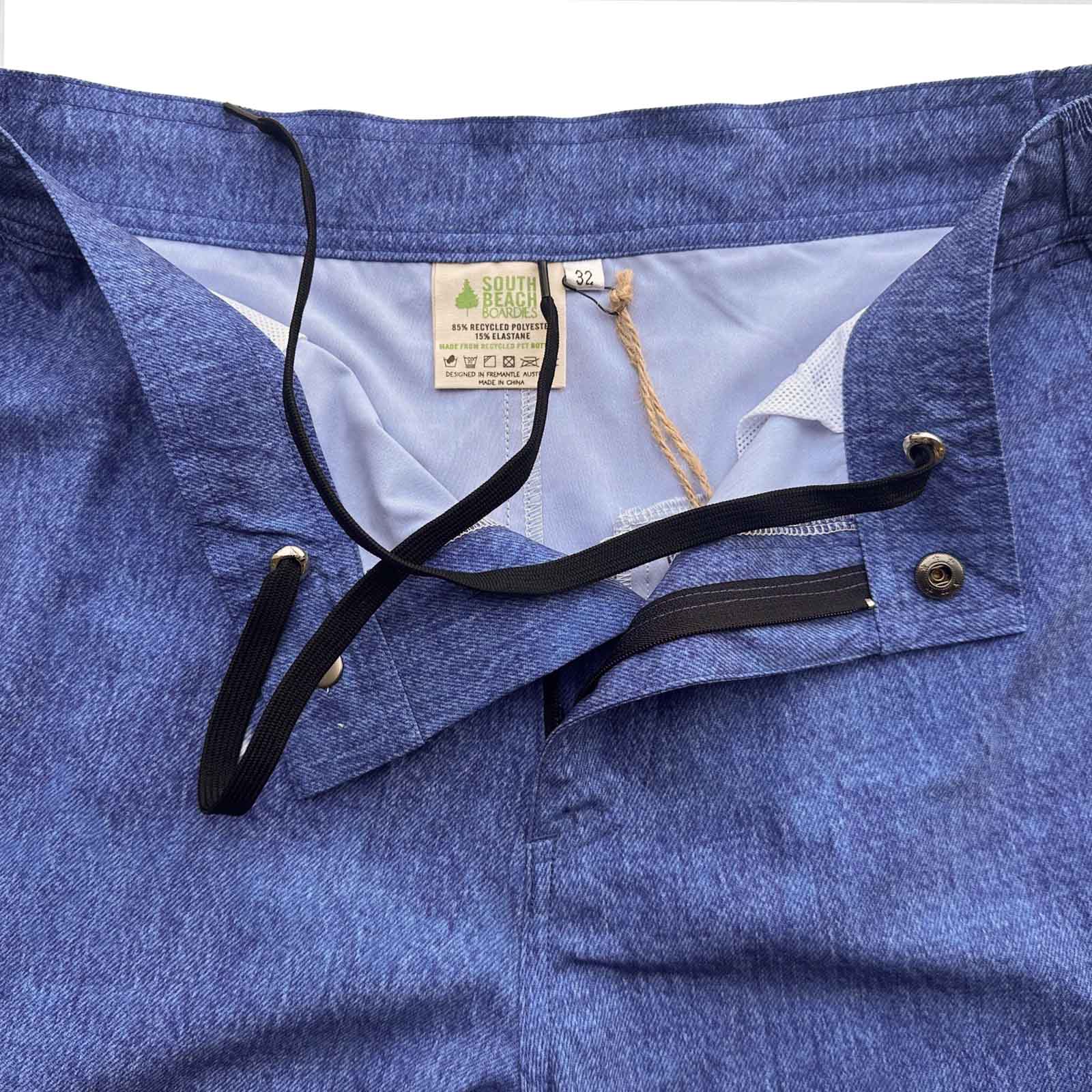 Men's Surf Jorts: Mid-Blue