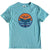 South Beach Boardies Unisex 100% Organic Cotton T-shirt, Tail Clean Seas Please design, front .jpg
