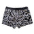 South Beach Boardies sustainable Women's Stretchy Shorts Boardies made from recycled plastic bottles, Yanu Winja print, back view