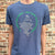 Soy Sauce Fish Organic Cotton Blue Tshirt by South Beach Boardies, front view