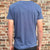 Soy Sauce Fish Organic Cotton Blue Tshirt by South Beach Boardies, back view