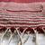 Summer Lovin' authentic turkish towel features a discreet zip-up pocket and cream tassels