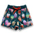 South Beach Boardies KIDS Stretchy Trunks made from recycled plastic bottles, BOBA PRINT front view