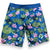 Mens Surfer Boardies from Recycled Plastic Bottles, Crocodile, front.