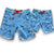 Matching Kids and Mens Manta Rays Retro Piping Sustainable Swimwear made by South Beach Boardies