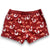 South Beach Boardies Womens Stretchy Trunks made from recycled plastic bottles, Mermaid Tails print back view