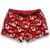 South Beach Boardies Womens Stretchy Trunks made from recycled plastic bottles, Mermaid Tails print front view