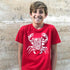 Kids T-Shirt - Red 'Ocean Pollution Makes Me Crabby'