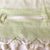 Freostyle Breeze green Turkish Towel with pocket, close up of zip pocket