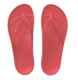 Rubber thongs with hot sale arch support