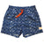 MENS STRETCHY TRUNKS from Recycled Plastic Bottles, NEW WAVE, FRONT, by South Beach Boardies.