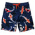 Mens Surfer Boardies from Recycled Plastic Bottles, Feeling Koi, front.