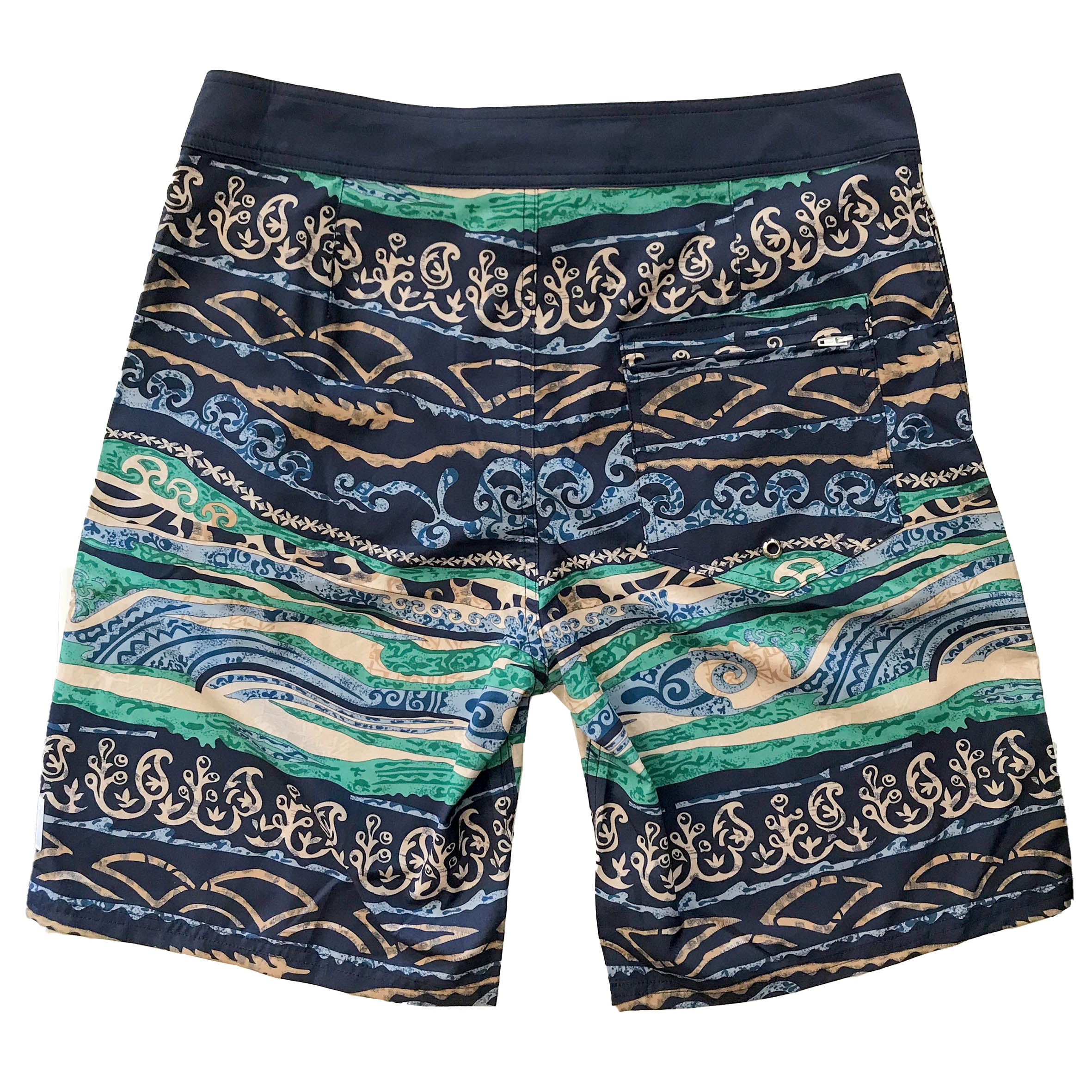 Mens Surfer Boardies from Recycled Plastic Bottles, Kalbarri back copy