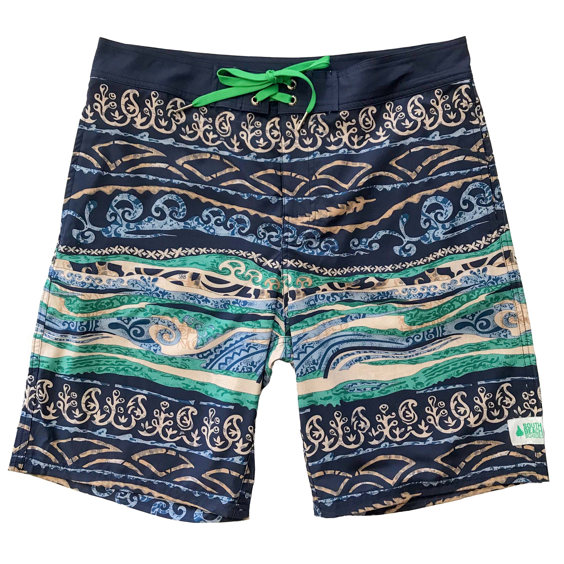 Mens Surfer Boardies from Recycled Plastic Bottles, Kalbarri back copy