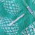 Pineapple Mint Turkish Towel with Pockets by Freostyle, close up of pocket