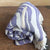 Purple Haze Turkish Towel with Pockets, by Freostyle, rolled 