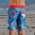 South Beach Boardies Kids Going Out Boardshorts recycled plastic Godzilla back view