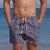 South Beach Boardies Mens Retro Trunks recycled Tribal front view