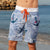 SBB Mens Surfer Boardies in Sea Punk, made from recycled plastic bottles. Front View