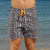 South Beach Boardies Mens Retro Trunks recycled Tribal front view2