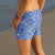 South Beach Boardies recycled plastic Womens Summer Shorts in Palmageddon, side rear view