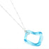 Smart Glass Ruffle Gin Simple Necklace (Silver)