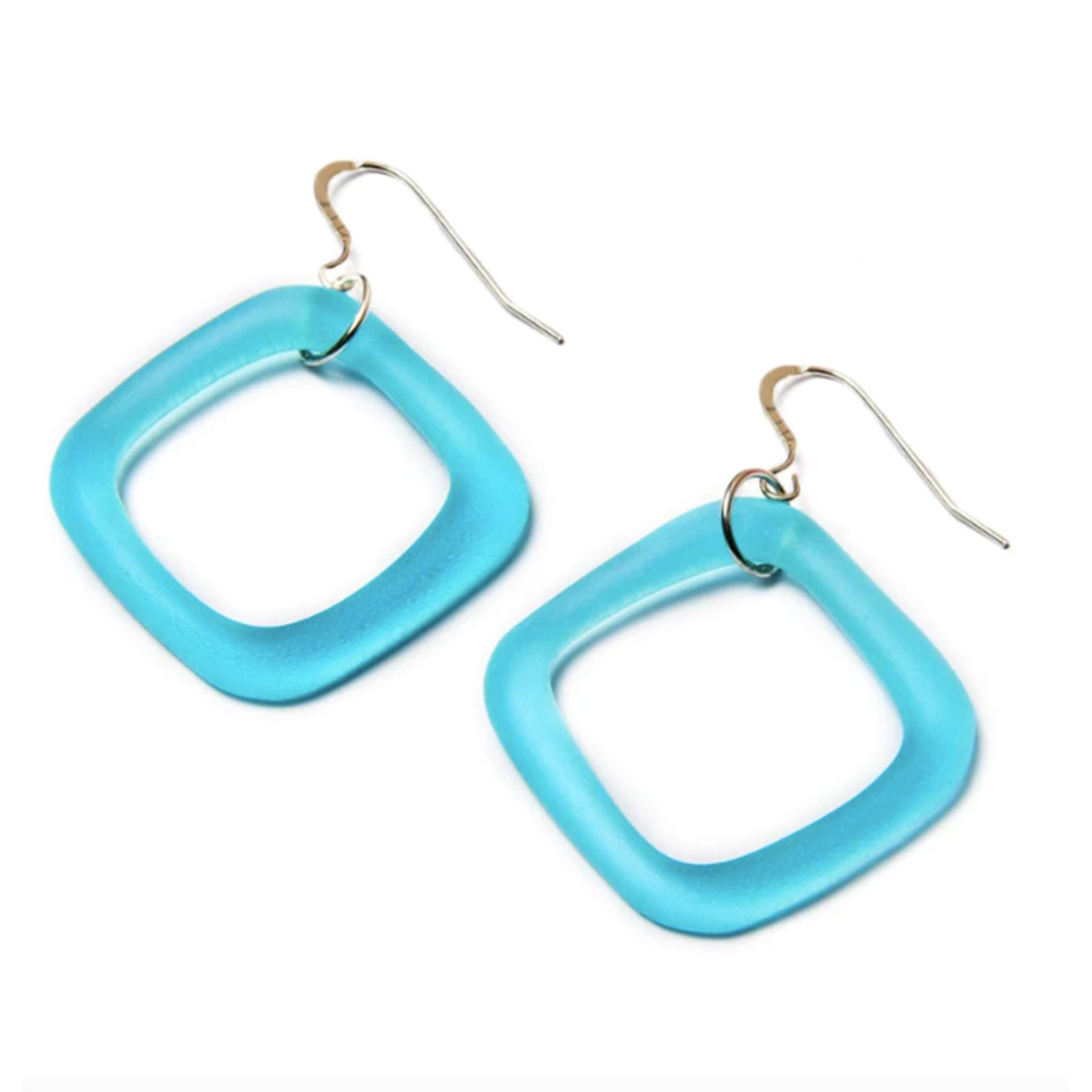 Smart Glass Simple Gin Earrings, recycled 
