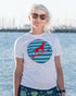 Women's 100% Recycled T-Shirt: Dingo (White)