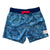 South Beach Boardies Kids Back Pocket Boardies made from recycled plastic bottles, Indigo, front view