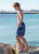 Boy at South Beach Dog Beach wearing Kids Long Boardies in Drift, side view