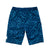 South Beach Boardies Kids Long Board Shorts in Waves for Days print made from recycled plastic bottles, back