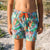South Beach Boardies Kids Stretchy Trunks in Jungle Brothers, close up