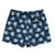 South Beach Boardies Kids Stretchy Trunks in Snail Trail print, made from recycled plastic bottles, back