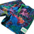 South Beach Boardies Kids Stretchy Trunks made from recycled plastic bottles Dinosaur print side