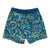 South Beach Boardies Kids Stretchy Trunks made from recycled plastic bottles, Paisley Days print, back