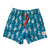 South Beach Boardies Kids Stretchy Trunks made from recycled plastic bottles, Seahorse print, front