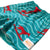 South Beach Boardies Kids Stretchy Trunks made from recycled plastic bottles, TURQUOISE DINGO print, SIDE