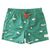 South Beach Boardies Men's Stretchy Trunks made from recycled plastic bottles, Bin Chicken Ibis print, front