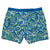 South Beach Boardies Men's Stretchy Trunks made from recycled plastic bottles, Paisley Days print, back