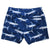 South Beach Boardies Men's Stretchy Trunks made from recycled plastic bottles, Swordfish print, back