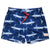 South Beach Boardies Men's Stretchy Trunks made from recycled plastic bottles, Swordfish print, front